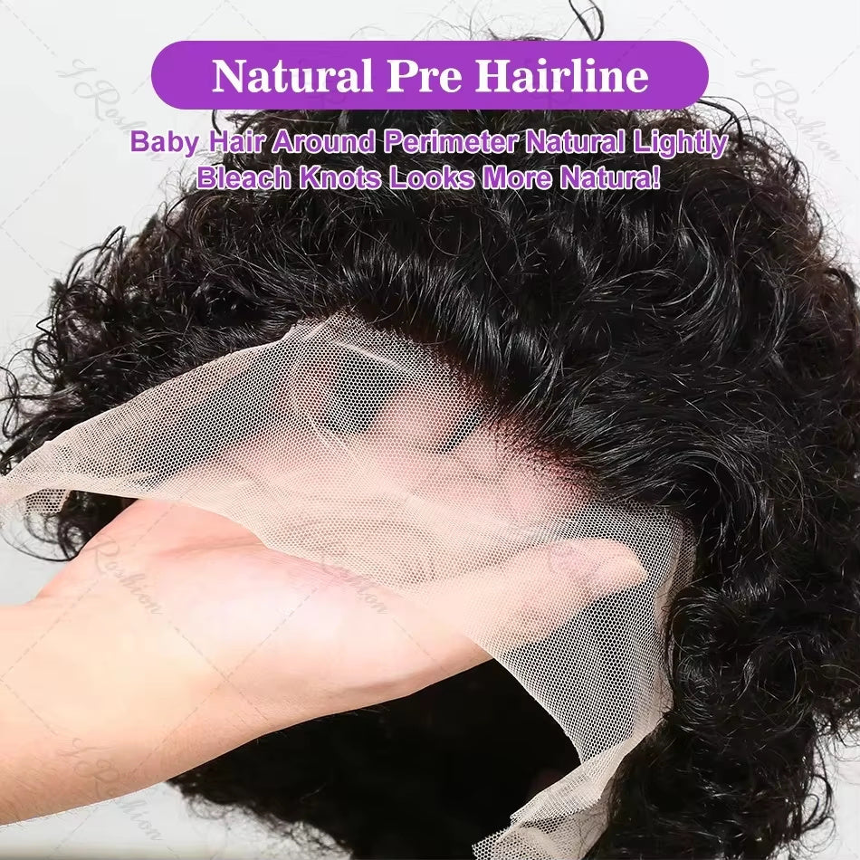 Pixie Wigs For Woman 13x1 Human Hair