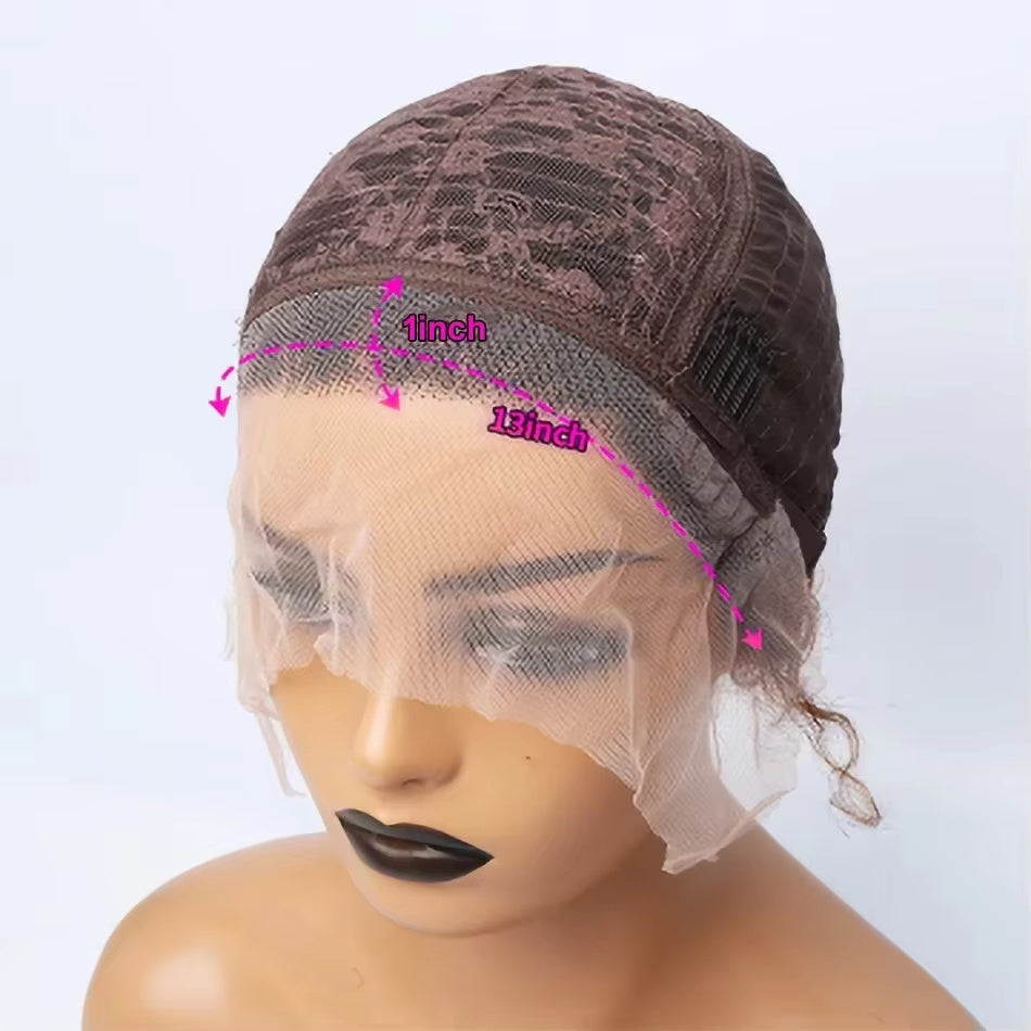 Pixie Wigs For Woman 13x1 Human Hair
