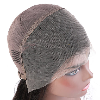Human Hair Bone Straight Wig